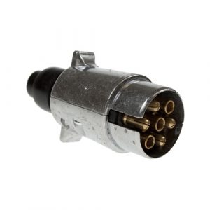 12N 7 PIN ALUMINIUM TRAILER PLUG MALE DP