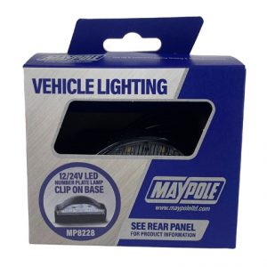 LAMP - 10-30V LED N/PLATE WITH CABLE & CLIP BASE DP