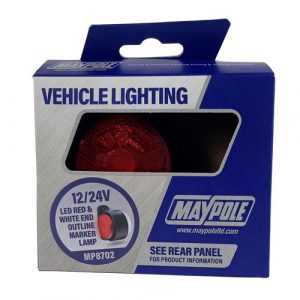 LAMP - 10-30V LED RED/WHITE OUTLINE MARKER & REFLEX DP