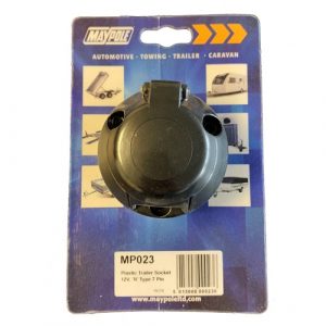 12N 7 PIN BLACK PLASTIC TRAILER SOCKET FEMALE DP