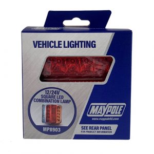 LAMP - 12/24V LED REAR COMBI Stop/Tail/Ind/NPL with 150mm Cable DP