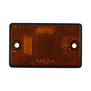 REFLECTORS - 2X AMBER SELF ADHESIVE & FIXING HOLES DP